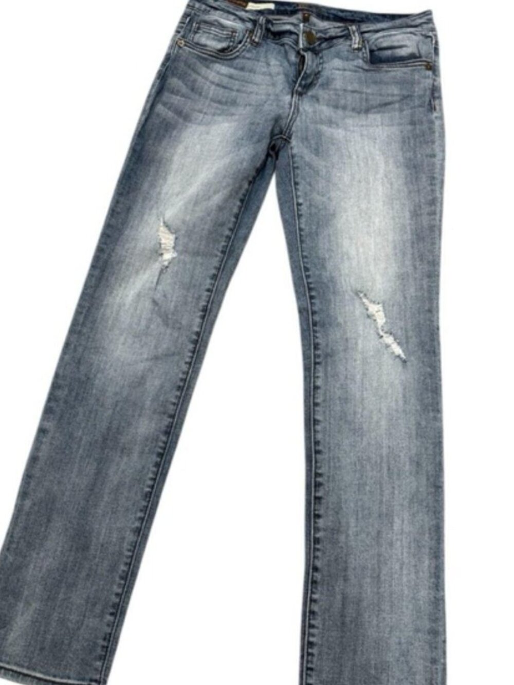 💙Kut from the Kloth Women’s Low Rise Boyfriend Y2K Straight Distressed Jeans 4